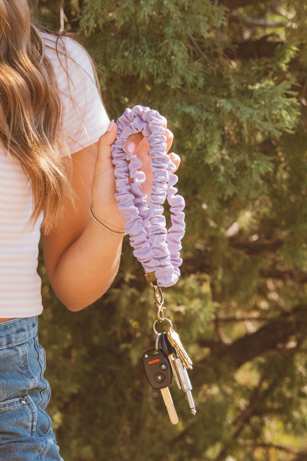 Chunky Purple Lanyard