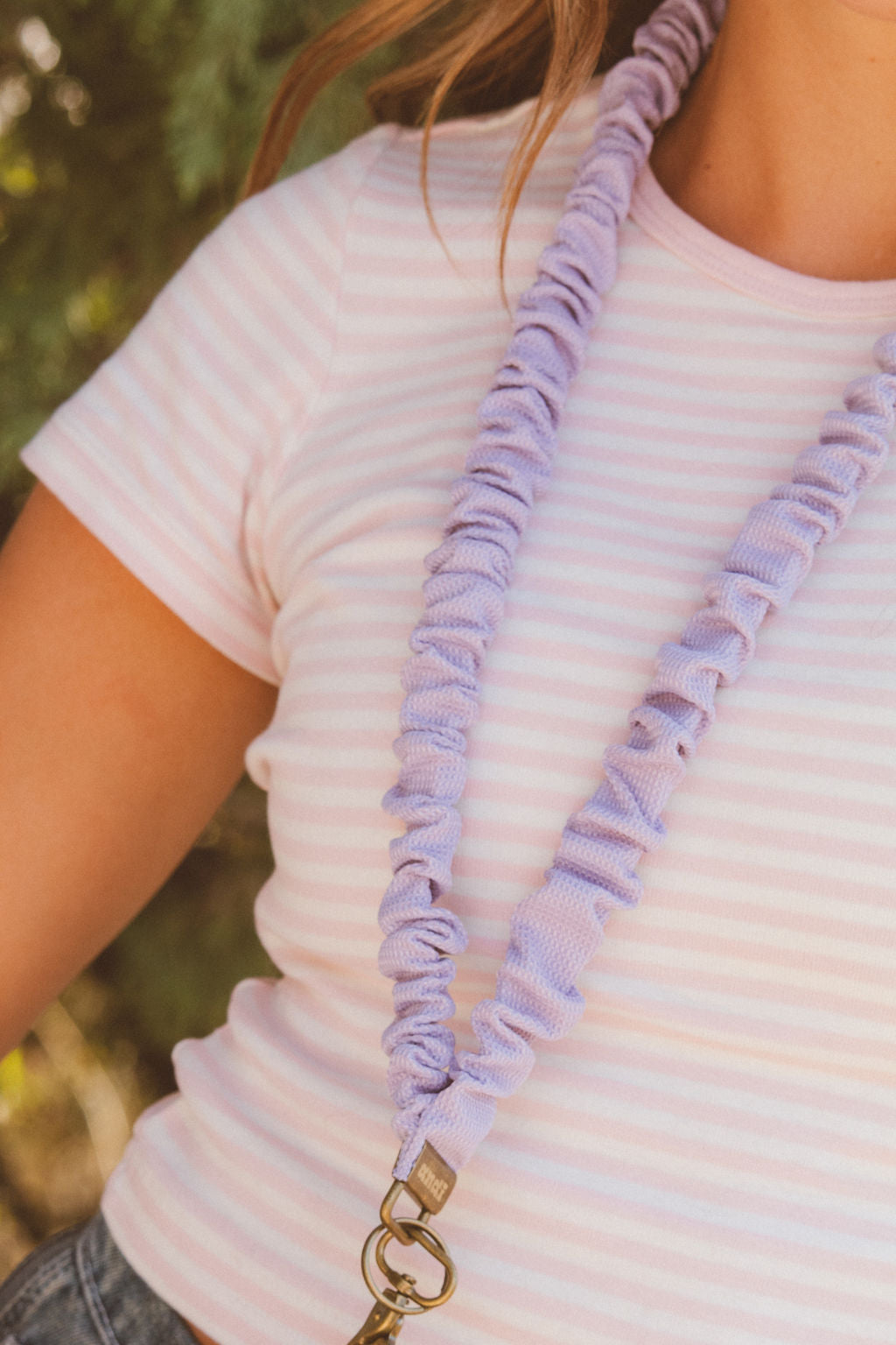 Chunky Purple Lanyard