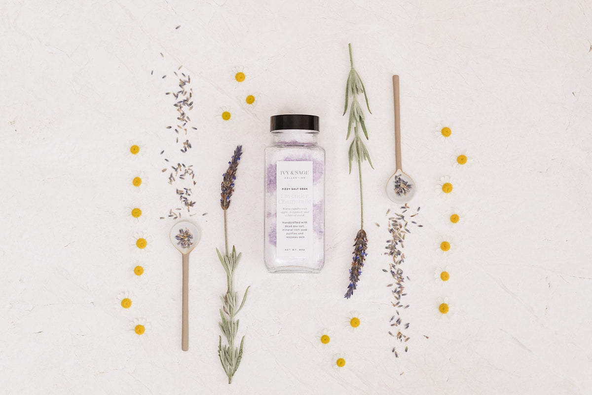 Lavender & Chamomile: Salt Soak